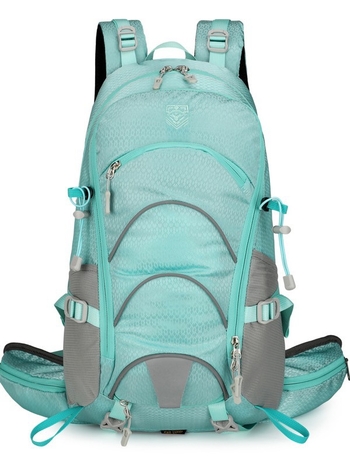 Раница за туризъм 20L за къмпинг и хайкинг, дишаща, водоустойчива, нейлонова, унисекс, с въздушни подпори на презрамките