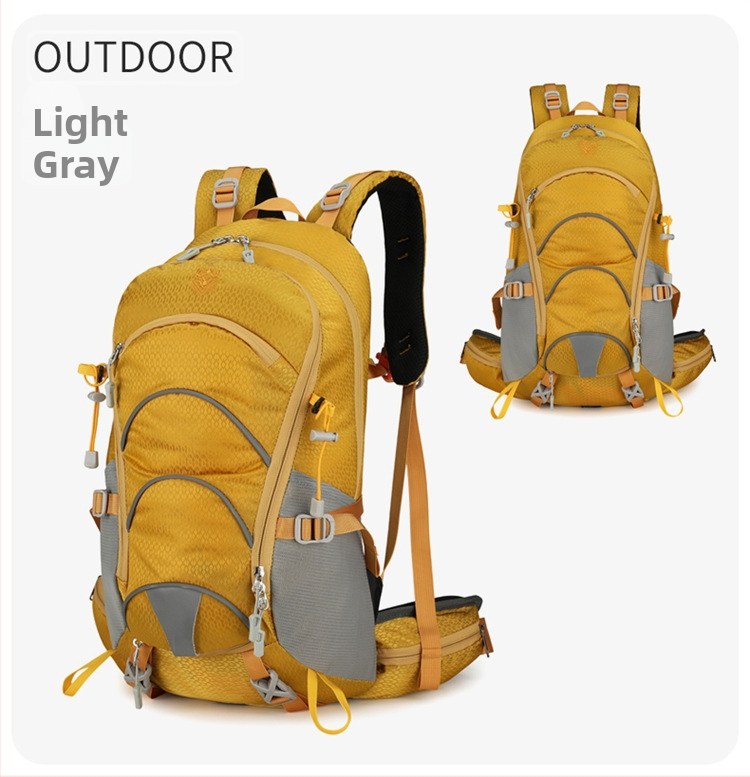 Раница за туризъм 20L за къмпинг и хайкинг, дишаща, водоустойчива, нейлонова, унисекс, с въздушни подпори на презрамките