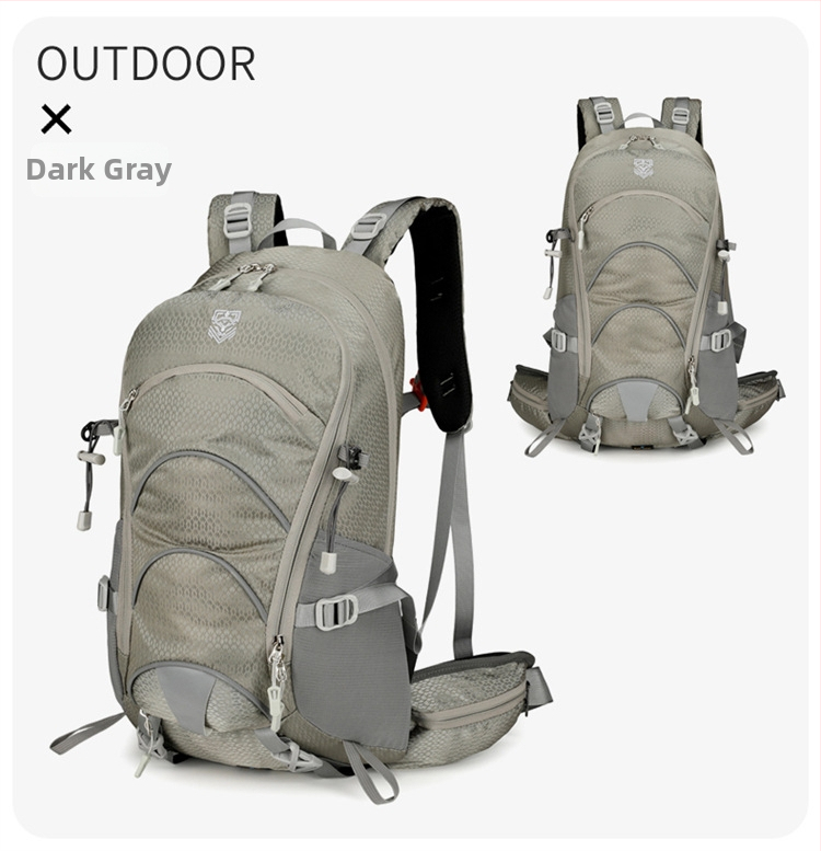 Раница за туризъм 20L за къмпинг и хайкинг, дишаща, водоустойчива, нейлонова, унисекс, с въздушни подпори на презрамките