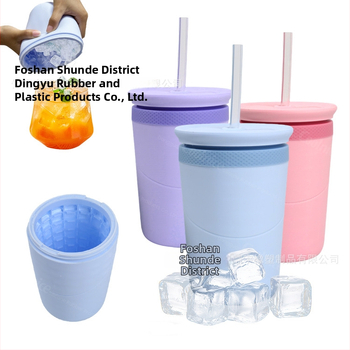 Dvojstenný pohár z nehrdzavejúcej ocele a silikónu, udržiava studené nápoje, možnosť vlastného loga