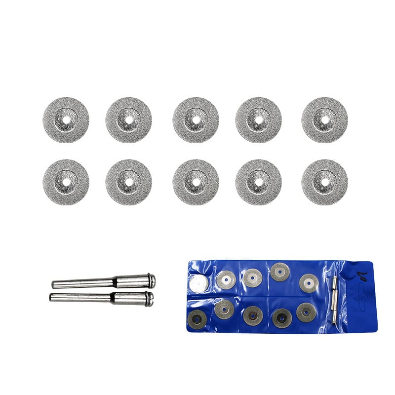 Ηλεκτροπλατιωμένοι διαμαντοδίσκοι κοπής, μικρού μεγέθους, για νεφρίτη και παρόμοια υλικά, μέγιστη ταχύτητα 20000