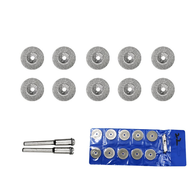 Ηλεκτροπλατιωμένοι διαμαντοδίσκοι κοπής, μικρού μεγέθους, για νεφρίτη και παρόμοια υλικά, μέγιστη ταχύτητα 20000