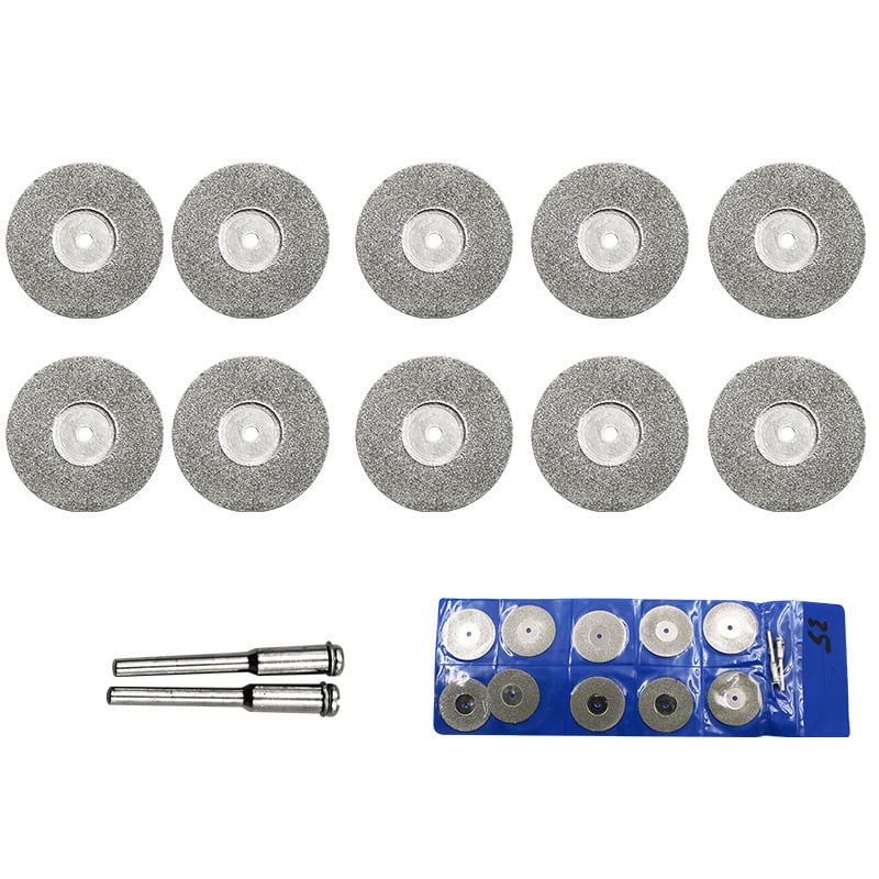 Ηλεκτροπλατιωμένοι διαμαντοδίσκοι κοπής, μικρού μεγέθους, για νεφρίτη και παρόμοια υλικά, μέγιστη ταχύτητα 20000