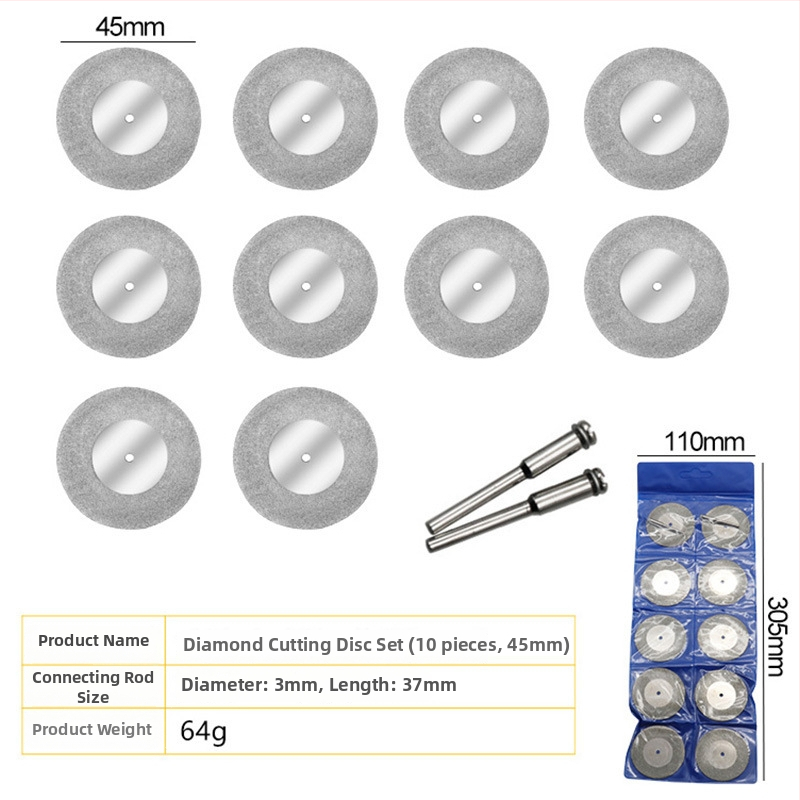 Elektroplátované diamantové rezné kotúče, malé rozmery, pre jade a podobné materiály, maximálna rýchlosť 20000
