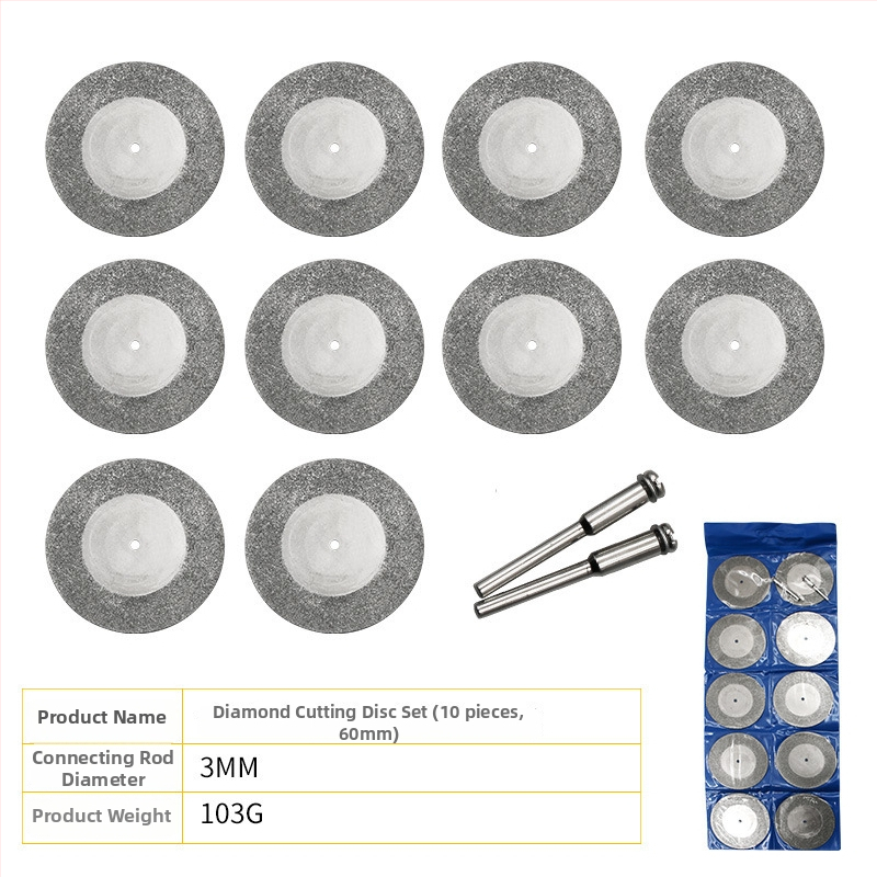 Elektroplátované diamantové rezné kotúče, malé rozmery, pre jade a podobné materiály, maximálna rýchlosť 20000