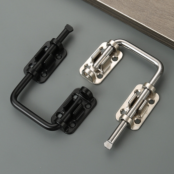 Bez bušenja: višenamjenski zasun za vrata — debeli čep za drvena vrata, tip A, legura cinka/nehrđajući čelik, 180° zaključavanje