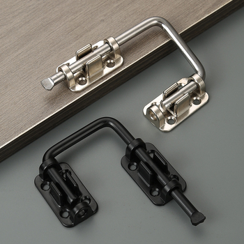 Bez bušenja: višenamjenski zasun za vrata — debeli čep za drvena vrata, tip A, legura cinka/nehrđajući čelik, 180° zaključavanje