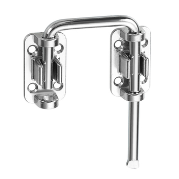 Bez bušenja: višenamjenski zasun za vrata — debeli čep za drvena vrata, tip A, legura cinka/nehrđajući čelik, 180° zaključavanje