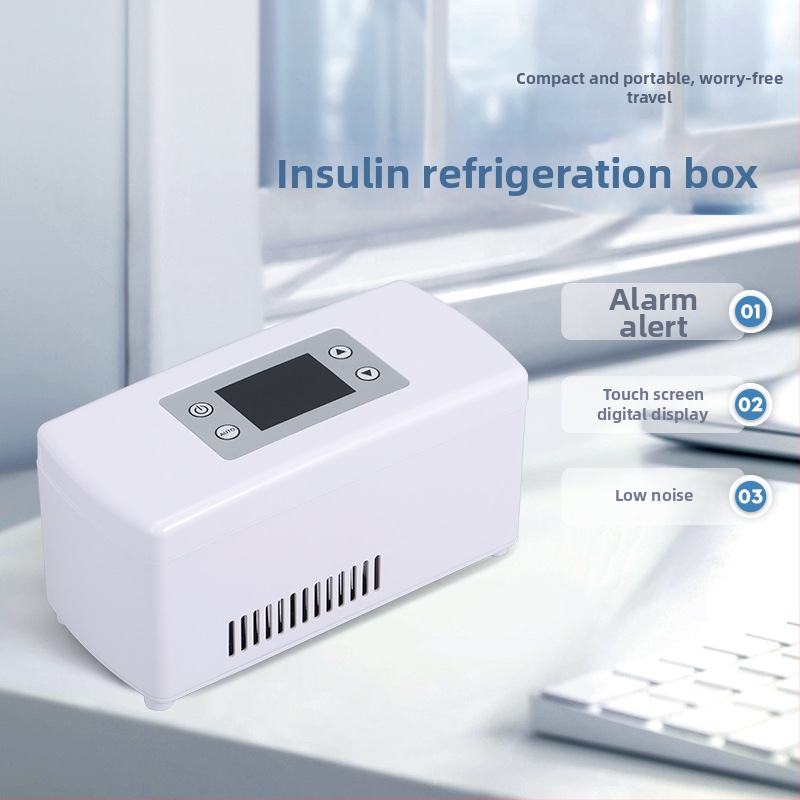 Mini chladička do auta na inzulín, kapacita do 5 L, 15 W, 12V/220V, teplotný rozsah 2–18°C
