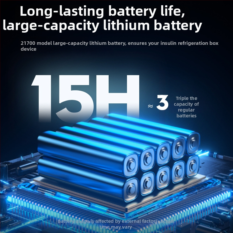 Mini chladička do auta na inzulín, kapacita do 5 L, 15 W, 12V/220V, teplotný rozsah 2–18°C