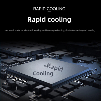 Polovodičový automobilový chladič, prenosný, 5 L, 12V, 15W, 2–18°C, ABS plast