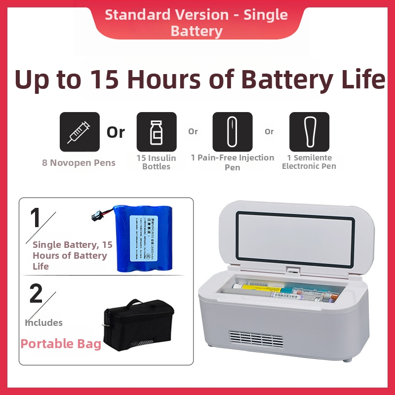 Polovodičový automobilový chladič, prenosný, 5 L, 12V, 15W, 2–18°C, ABS plast