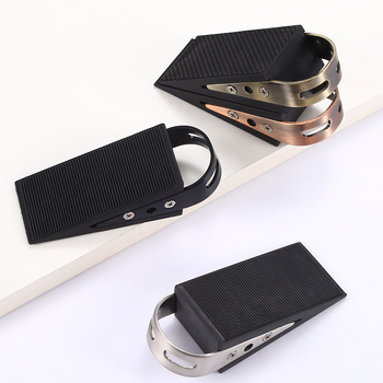 MS988 Ugradni držač vrata na podu od 304 nehrđajućeg čelika, otporan na vjetar i gumeni klin protiv klizanja