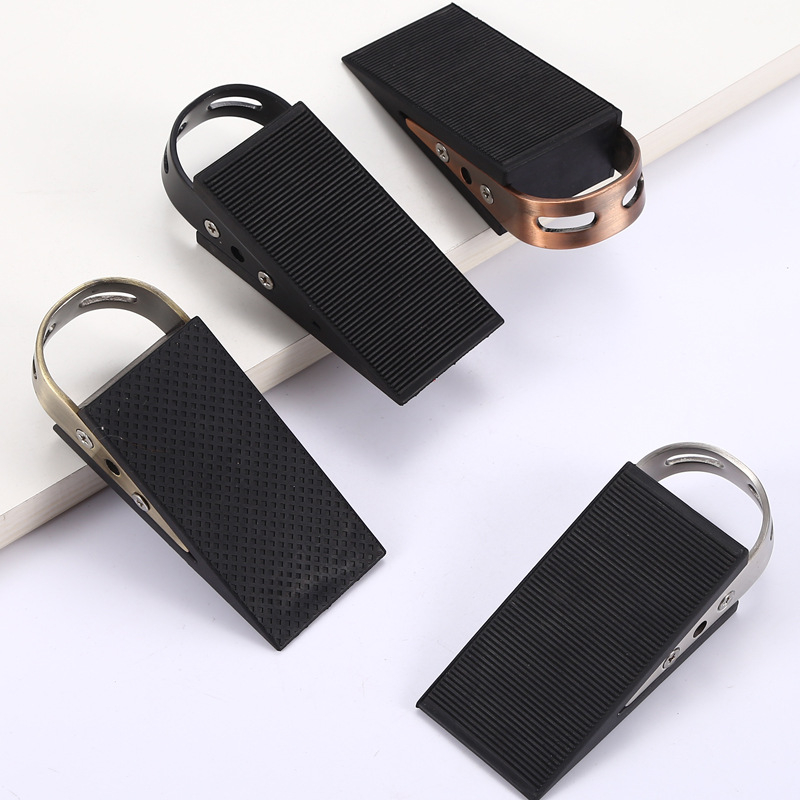 MS988 Ugradni držač vrata na podu od 304 nehrđajućeg čelika, otporan na vjetar i gumeni klin protiv klizanja