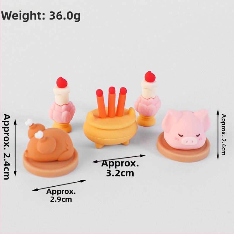 Munkaasztali dísz: Amitábha Buda és a Gazdagság Istene, gyanta, aranyos stílus, ajándék osztálytárs születésnapjára vagy karácsonyra