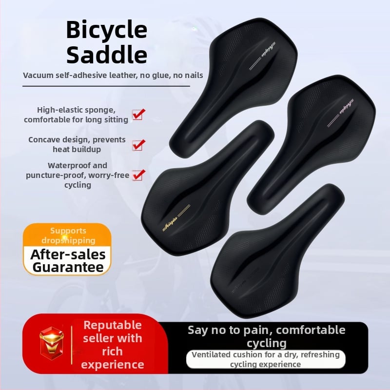 PU sedlová vankúš na bicykel – nepremočavý, tlmiace nárazy, pre horské a cestné bicykle