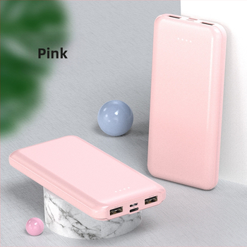Φορητός φορτιστής μπαταρίας 2.4A γρήγορη φόρτιση, 10000 mAh, Μπαταρία πολυμερούς λιθίου, 12W έξοδος, Πολλαπλές θύρες USB