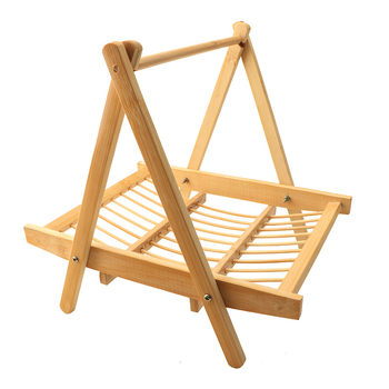 Držač za posluživanje od bambusa za priloge uz Hot Pot — nepravilnog oblika, minimalistički stil, Novi kineski stil