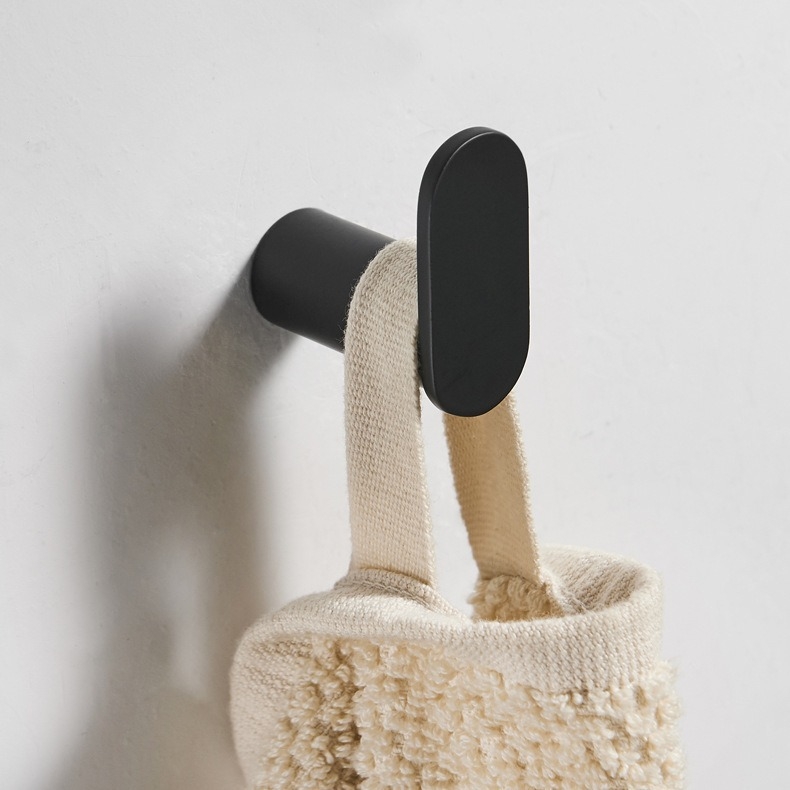 Единична закачалка от неръждаема стомана за кухня и баня — 304 неръждаема стомана, модерен минималистичен стил, стенен монтаж, товарност до 15 кг