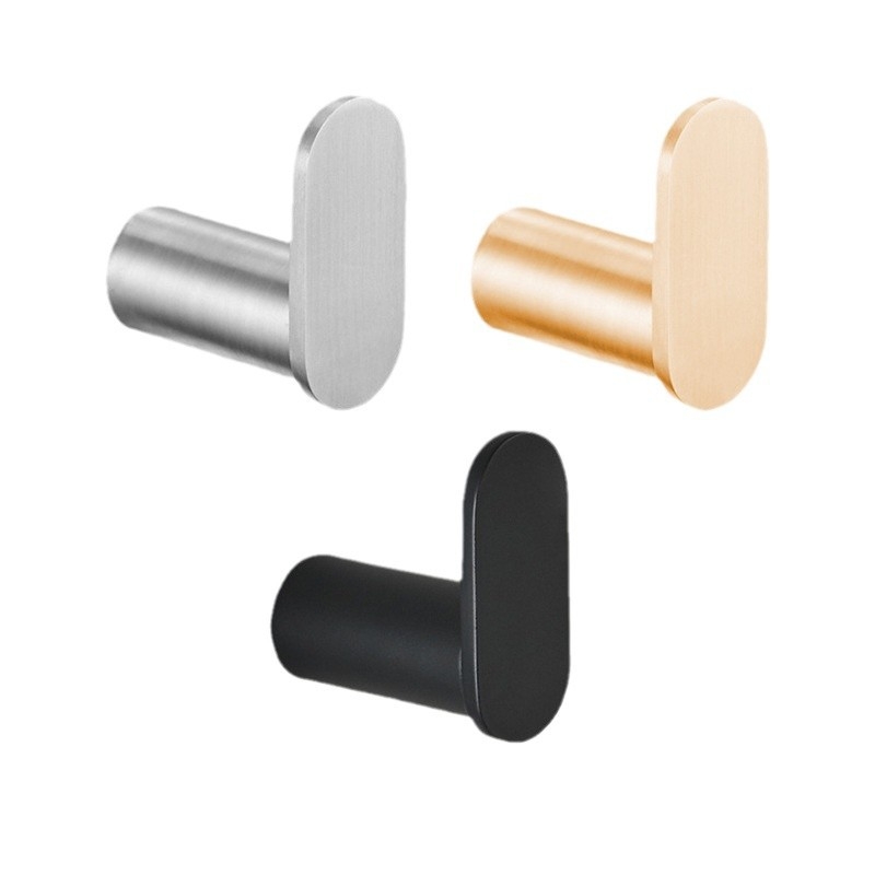 Единична закачалка от неръждаема стомана за кухня и баня — 304 неръждаема стомана, модерен минималистичен стил, стенен монтаж, товарност до 15 кг