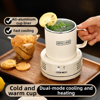 Mini stolný pohár na chladenie a ohrievanie nápojov, kovové telo, jednoduchý štýl, značka A friend