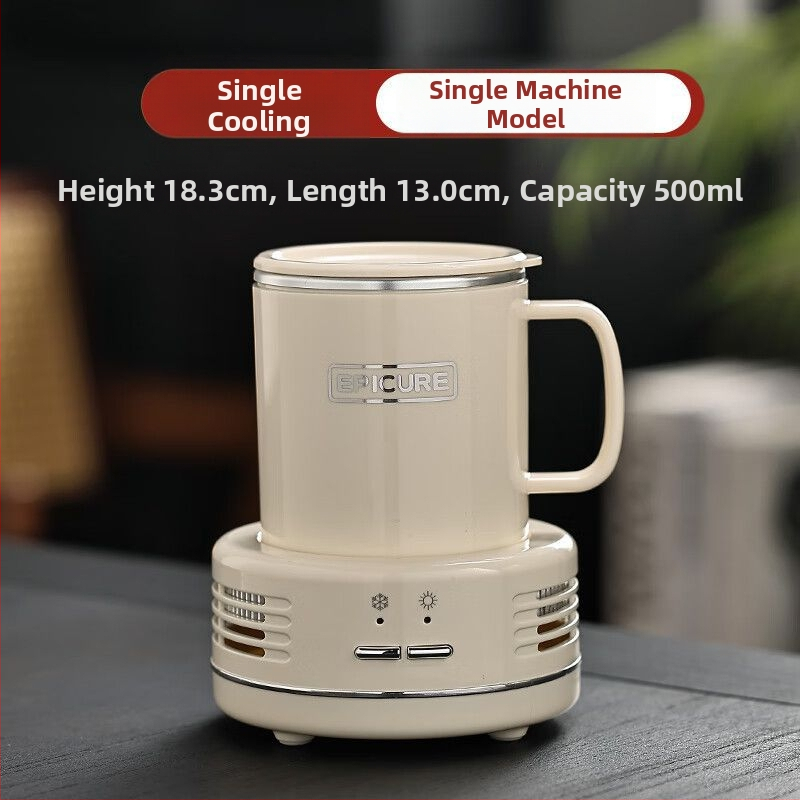 Mini stolný pohár na chladenie a ohrievanie nápojov, kovové telo, jednoduchý štýl, značka A friend