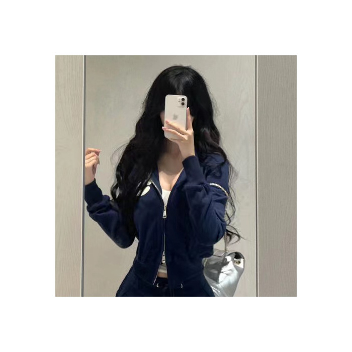 Izšivani Chenille top i suknja set, proljeće 2023, Spandex ispod 30%, casual kostim