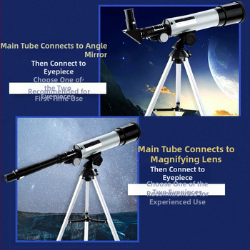 Jiatu F36050 Monokularni astronomski teleskop, povećanje 18x–90x, rezolucija 2 arksekunde