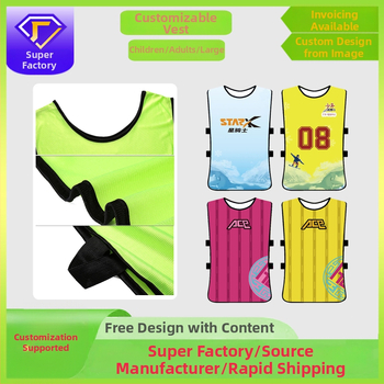 Tréningová vesta pre budovanie tímu — celotelová, polyester, unisex, prispôsobiteľný vzor, kód A, vhodné pre futbal a ďalšie športy