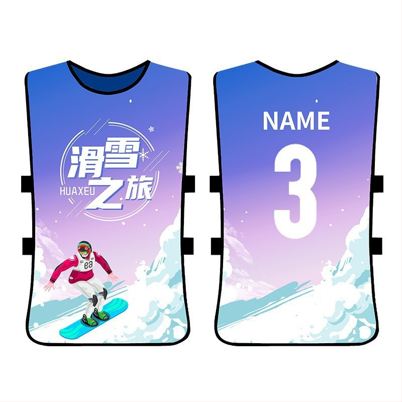 Tréningová vesta pre budovanie tímu — celotelová, polyester, unisex, prispôsobiteľný vzor, kód A, vhodné pre futbal a ďalšie športy