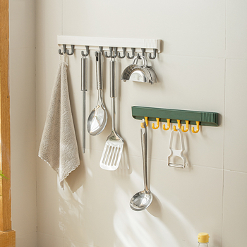 Nachuan PP стенна закачалка за кухня и баня без пробиване, премахваща се, модерен минималистичен стил