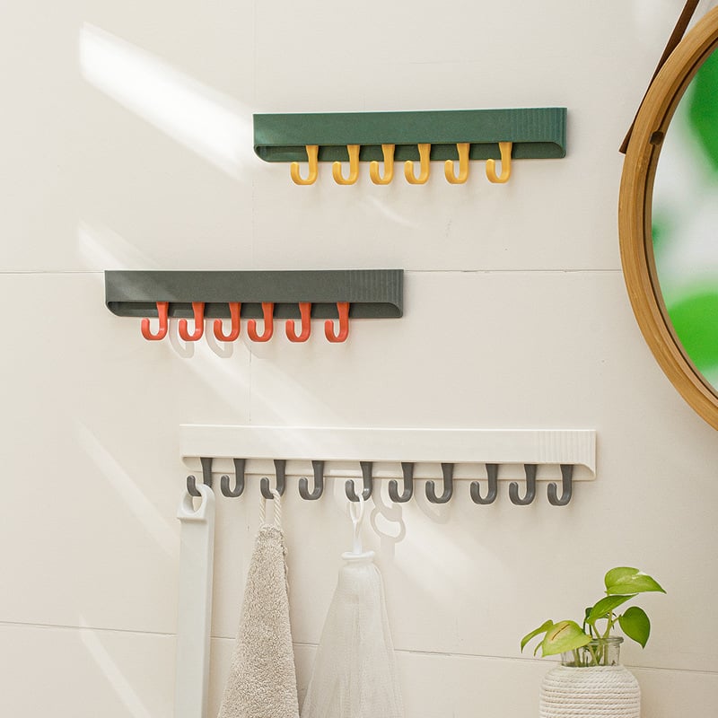 Nachuan PP стенна закачалка за кухня и баня без пробиване, премахваща се, модерен минималистичен стил