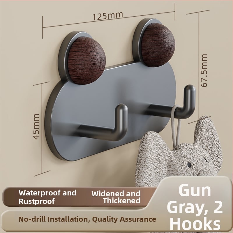 Жаба-форма стенна закачалка за баня — лепяща, без пробиване; метал: желязо; водоустойчива и ръждоустойчива; тегло 0.5 кг