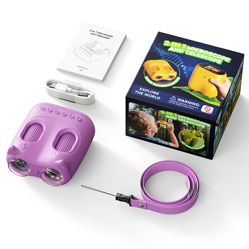 Gyermekek digitális binokulárjai és kézben tartható digitális mikroszkóp — HD képek, hordozható oktatási játék; Használat: Természetes megfigyelés; Márka: Egyéb; Import: Nem; Licenszelt magánmárkák: Nem