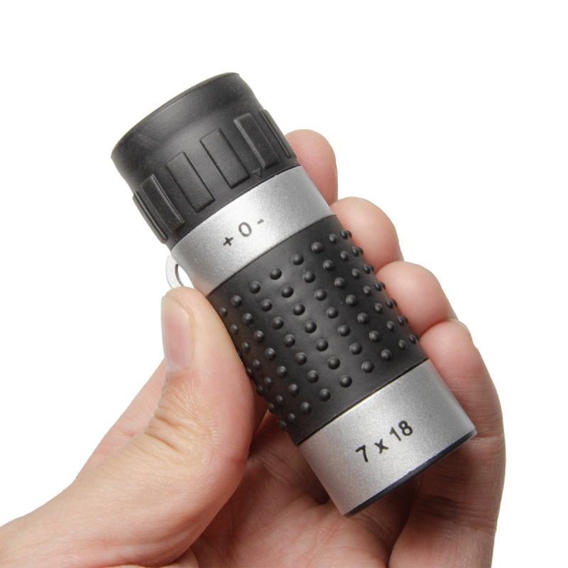Monokularni teleskop s križnom retikulom za mjerenje udaljenosti, model 7x18, povećanje 7x, vidno polje 8°, izlazna zjenica 18 mm, prijenosno za golf
