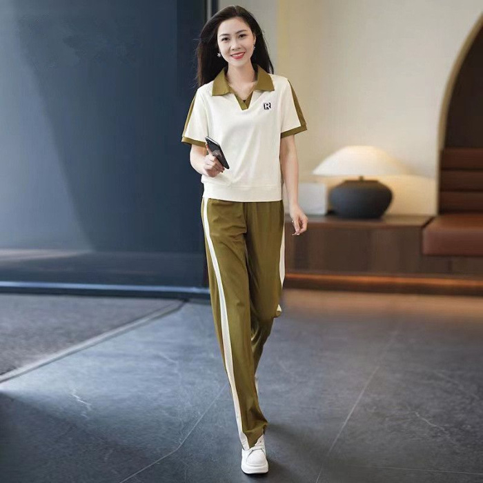 Két részes női kosztüm, királynői nővér-stílus, PVC anyag, 2024 nyár