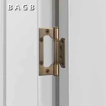 Nehrđajući čelični šarnir leptir za unutarnje drvene vrata — montaža bez utora, elektroplatirani završni sloj, marka BAGB