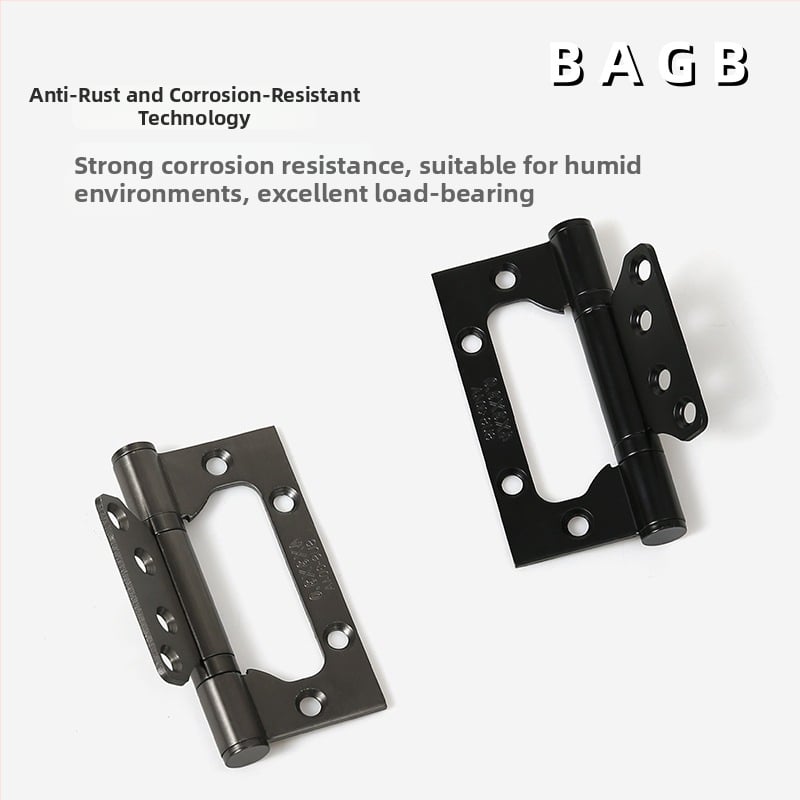 Nehrđajući čelični šarnir leptir za unutarnje drvene vrata — montaža bez utora, elektroplatirani završni sloj, marka BAGB