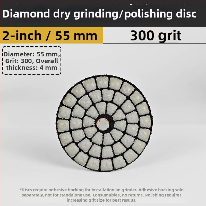 Δίσκος διαμαντιού για ξηρή λείανση και γυάλισμα πέτρας – ειδικά διαμορφωμένος για μάρμαρο, γρανίτη και χαλαζία