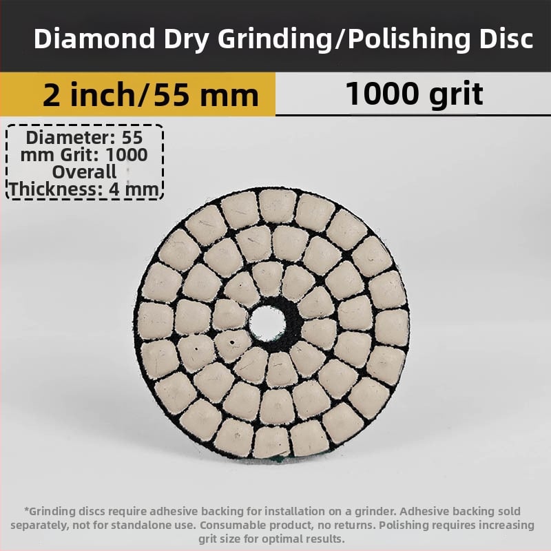 Δίσκος διαμαντιού για ξηρή λείανση και γυάλισμα πέτρας – ειδικά διαμορφωμένος για μάρμαρο, γρανίτη και χαλαζία