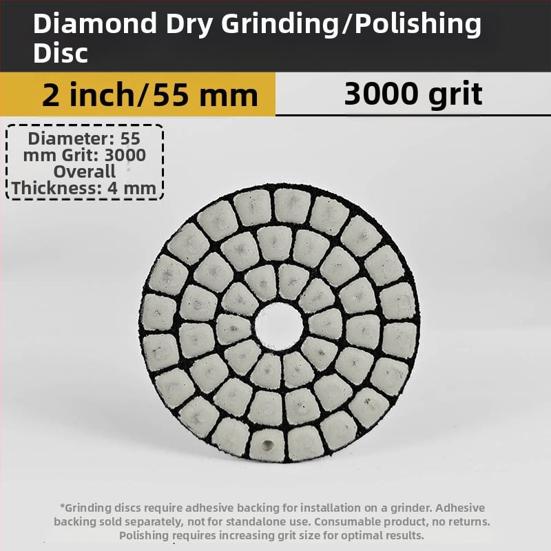 Δίσκος διαμαντιού για ξηρή λείανση και γυάλισμα πέτρας – ειδικά διαμορφωμένος για μάρμαρο, γρανίτη και χαλαζία