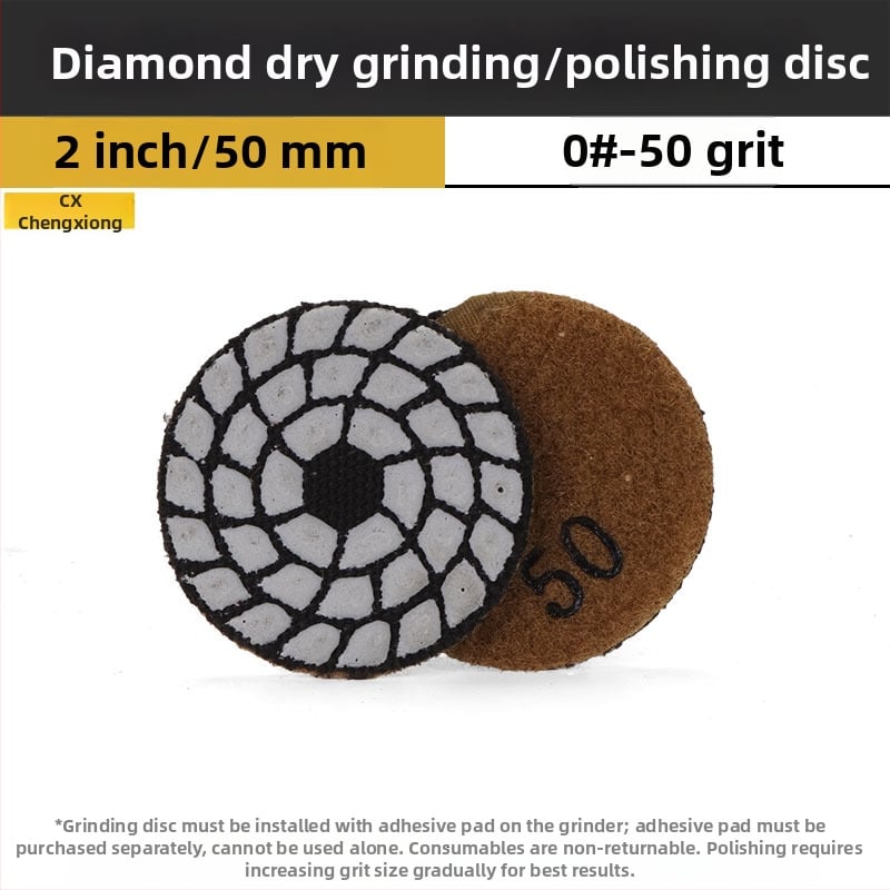 Δίσκος διαμαντιού για ξηρή λείανση και γυάλισμα πέτρας – ειδικά διαμορφωμένος για μάρμαρο, γρανίτη και χαλαζία