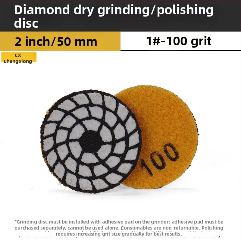 Δίσκος διαμαντιού για ξηρή λείανση και γυάλισμα πέτρας – ειδικά διαμορφωμένος για μάρμαρο, γρανίτη και χαλαζία
