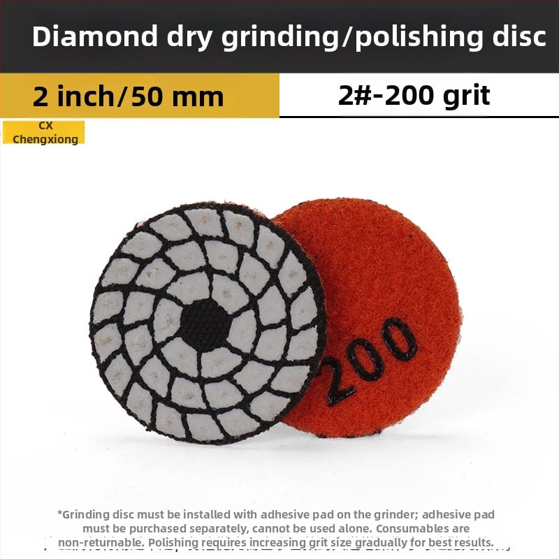 Δίσκος διαμαντιού για ξηρή λείανση και γυάλισμα πέτρας – ειδικά διαμορφωμένος για μάρμαρο, γρανίτη και χαλαζία