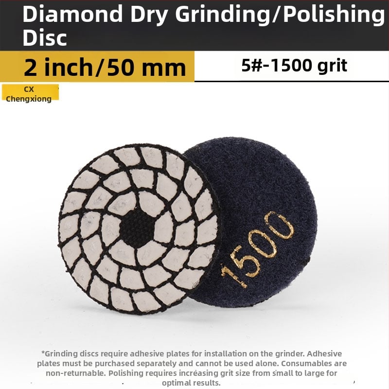 Δίσκος διαμαντιού για ξηρή λείανση και γυάλισμα πέτρας – ειδικά διαμορφωμένος για μάρμαρο, γρανίτη και χαλαζία