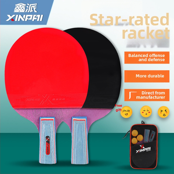 Xinpai raketa na stolný tenis s doskou z lipového dreva, guma reverz, horizontálne uchopenie, štandardné špecifikácie