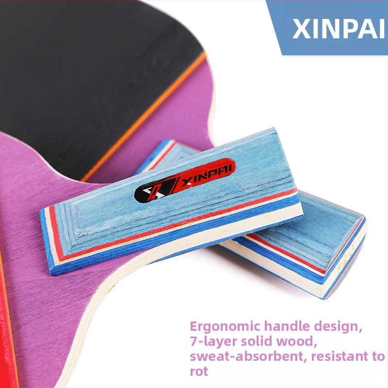 Xinpai raketa na stolný tenis s doskou z lipového dreva, guma reverz, horizontálne uchopenie, štandardné špecifikácie