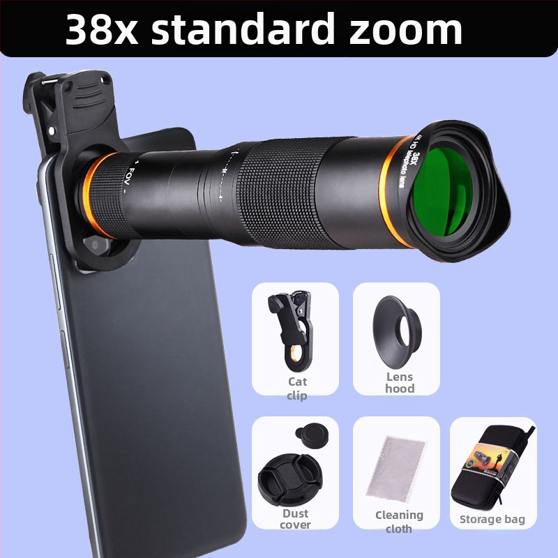 38x teleobjektiv za mobitel, 4K HD monocularni teleskop za vanjske snimke