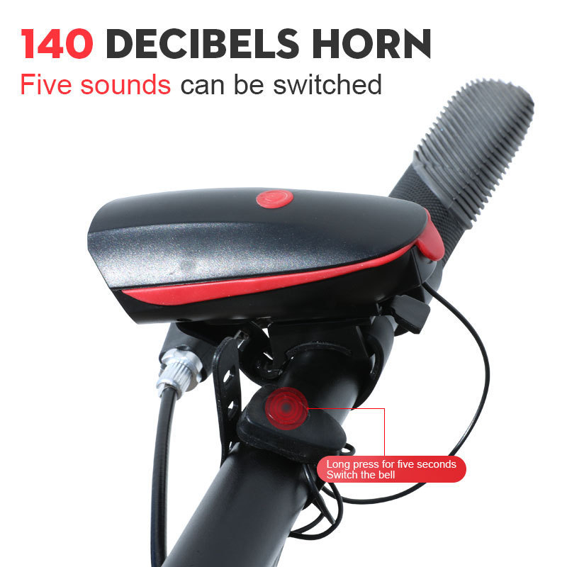 7588 Višenamjensko prednje svjetlo za bicikl s klaksonom, za dječje bicikle, za planinske i cestovne bicikle