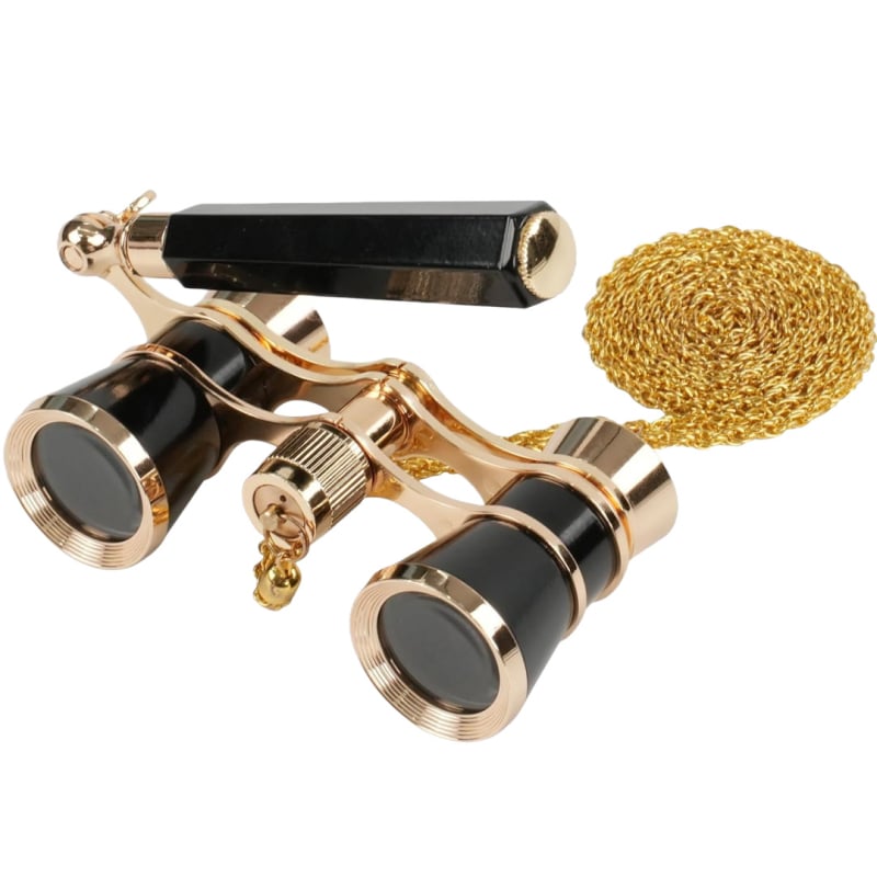 Teatralni binokli s metalnim premazom, povećanje 3x25, prenosni, ovlaštena privatna marka